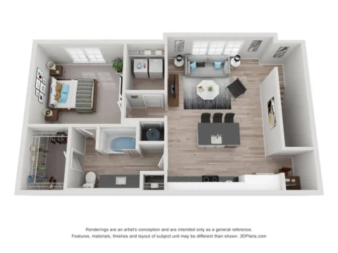 A 3 floor plan